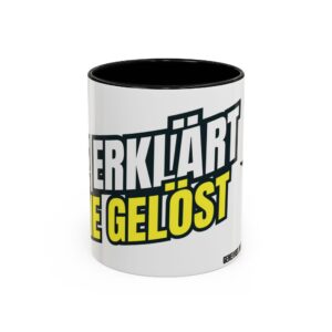 &bdquo;NIE ERKL&Auml;RT, NIE GEL&Ouml;ST" &ndash; Mystery Tasse - Colors